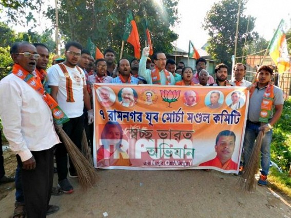 Cleanliness drives marks Swachh Bharat Abhiyan by Ramnagar BJP 